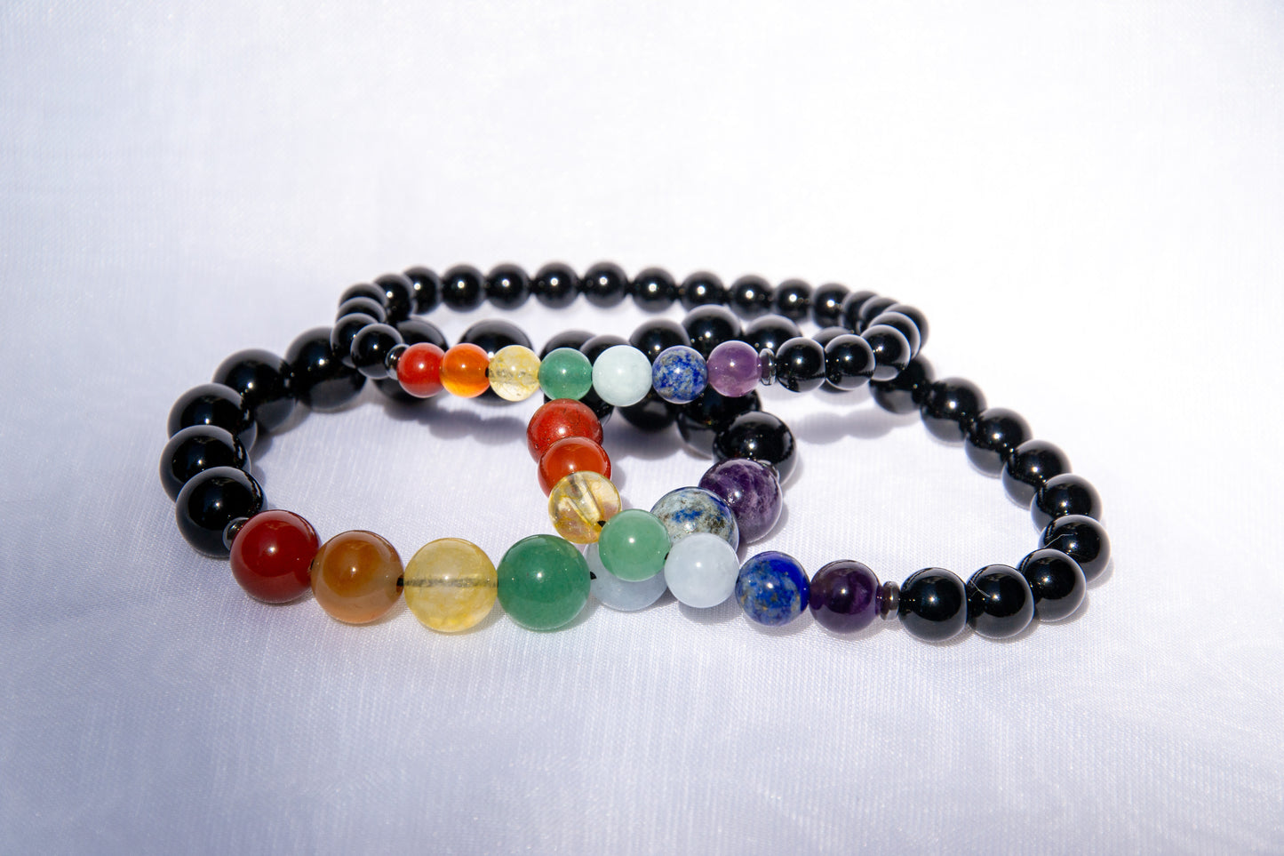 7 Chakra with Onyx bracelet