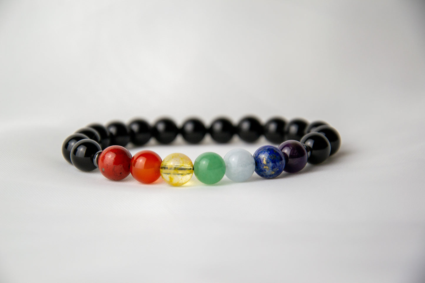 7 Chakra with Onyx bracelet