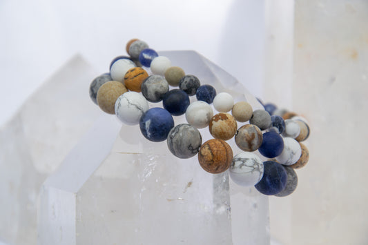 Planet Traveler (Matte Jasper Mix) bracelet