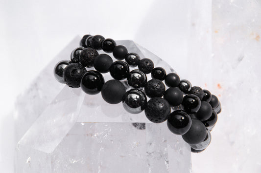 Guardian Bracelet - Soteria (Lava, Onyx, Hematite)