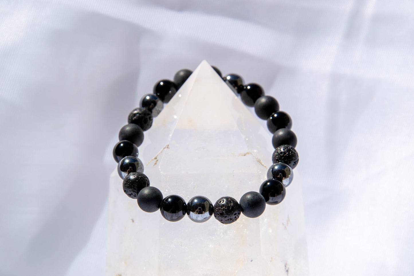 Guardian Bracelet - Soteria (Lava, Onyx, Hematite)