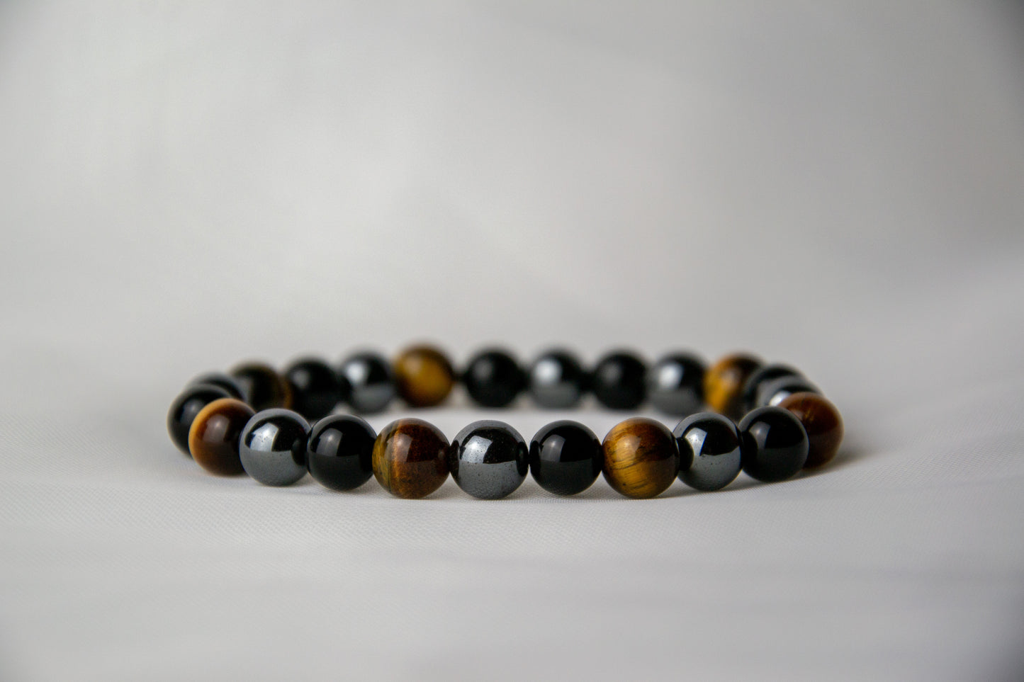 Triple Protection (Tiger's eye, Obsidian, Hematite) bracelet
