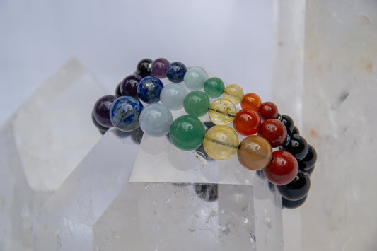 7 Chakra with Onyx bracelet