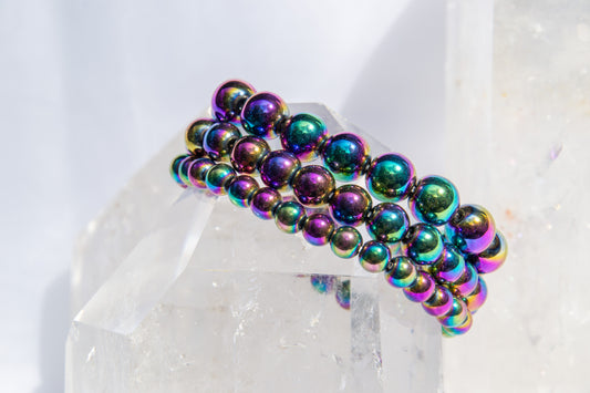 Rainbow Hematite bracelet