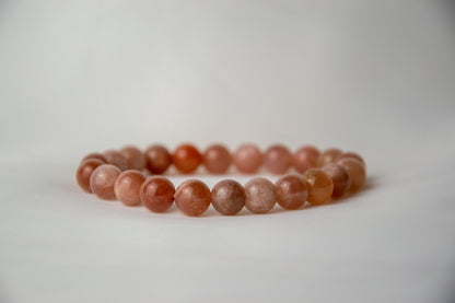 Peach Moonstone bracelet