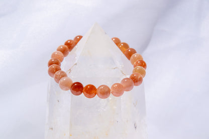 Peach Moonstone bracelet